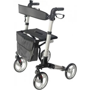 Medical Brace Πτυσσόμενος Περιπατητήρας Αλουμινίου Ασημί